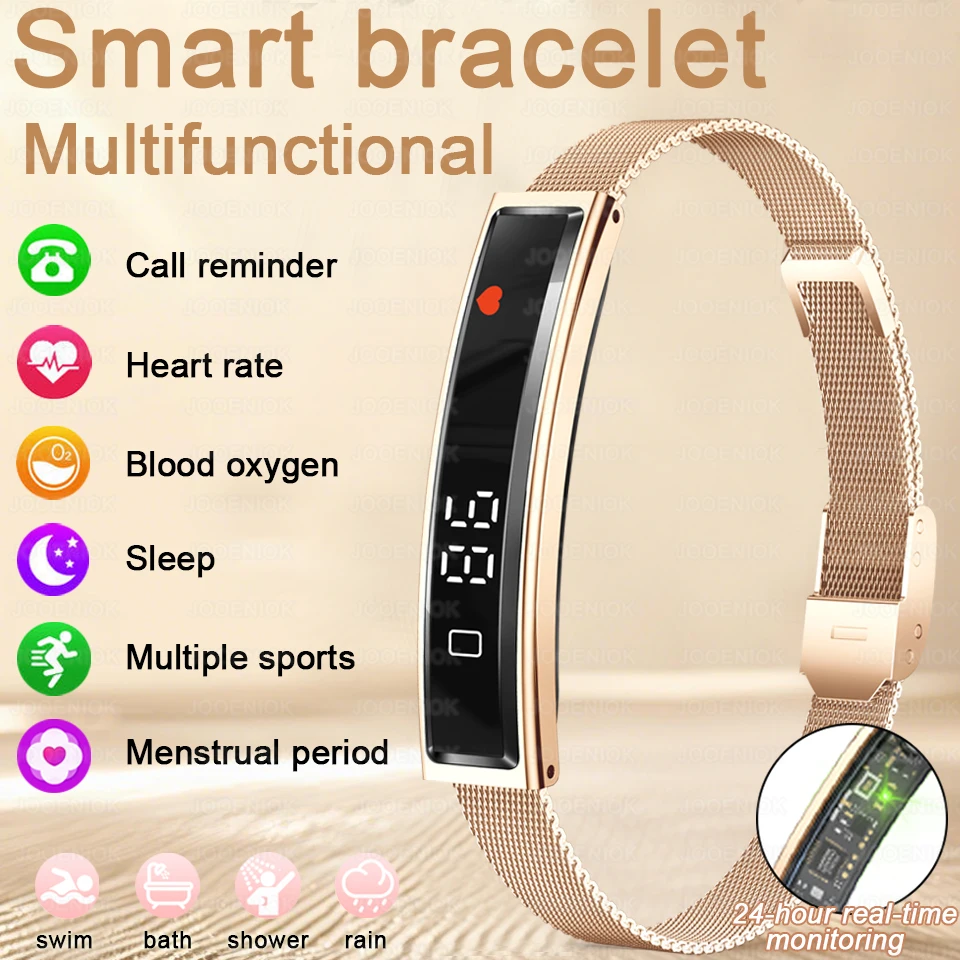 

Новинка 2026, женский умный браслет, монитор сердечного ритма, фитнес-трекер, спортивный браслет, водонепроницаемые умные часы, мужской смарт-браслет