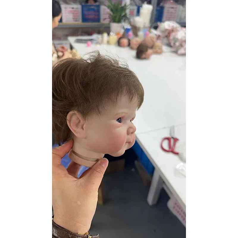 Npk 18inche 3d gemalte Haut bebe süßes Gesicht Bettie mit verwurzelten Haar puppen teilen Unmontage DIY wieder geborene Puppe Kit Geschenk für Kinder