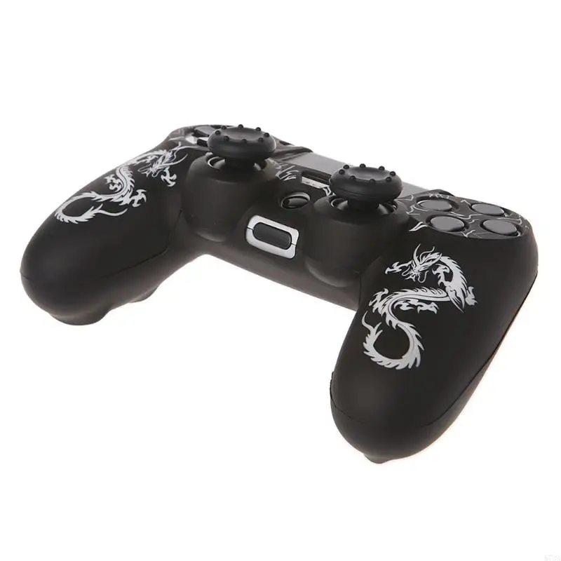 573A واقي السيليكون للحالة مع غطاء قبضة الإبهام مناسب لوحدة التحكم في Gamepad