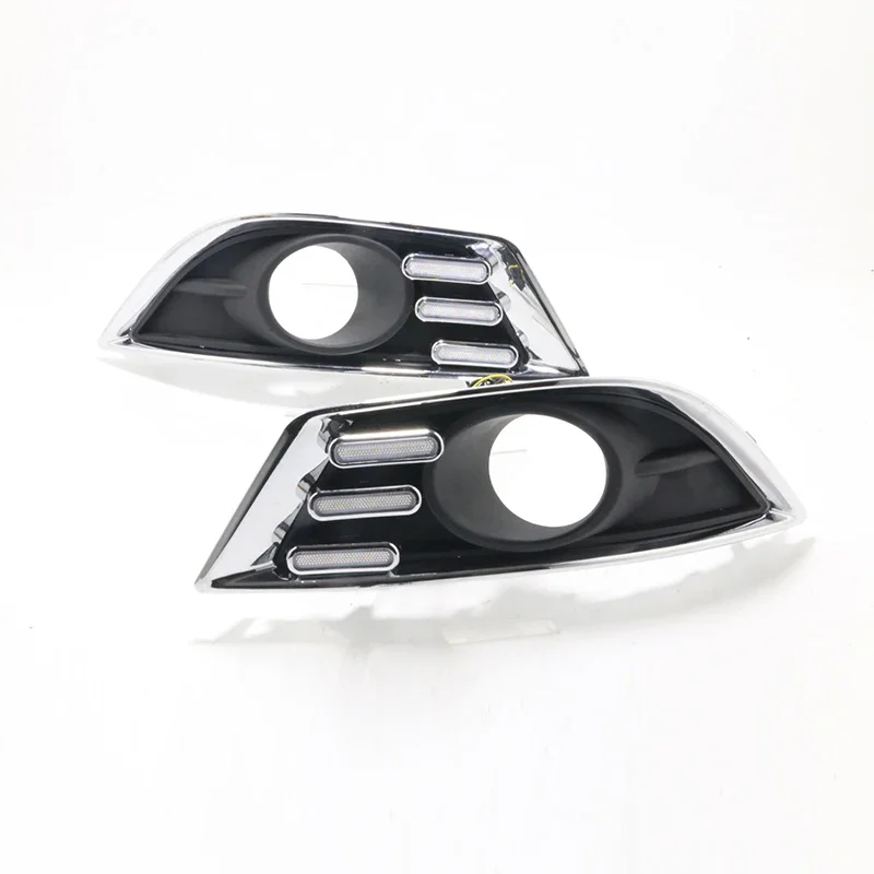 2 قطعة مصابيح ضباب LED ضوء النهار الجري DRL لسيارة شيفروليه ابيكا 2013 2014 أبيض أصفر أزرق #4