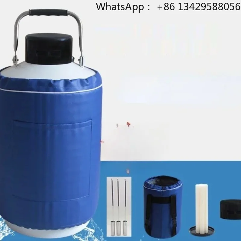 YDS-10 Liquid Nitrogen Container 3/6/10/15/30L, Cryogenic Tank Dewar with Liquid Nitrogen Tank