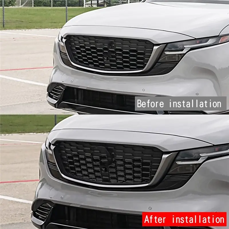 Front Bumper Upper Grille Grill Cover Trim for Mazda