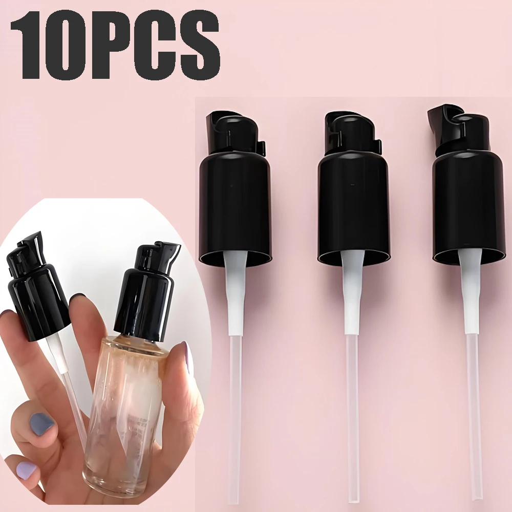 

10Pcs Liquid Foundation Pump Fluid With Button Protect lock Cosmetics Indenter Pumps Makeup Tools Makeup Tools Kit HOT