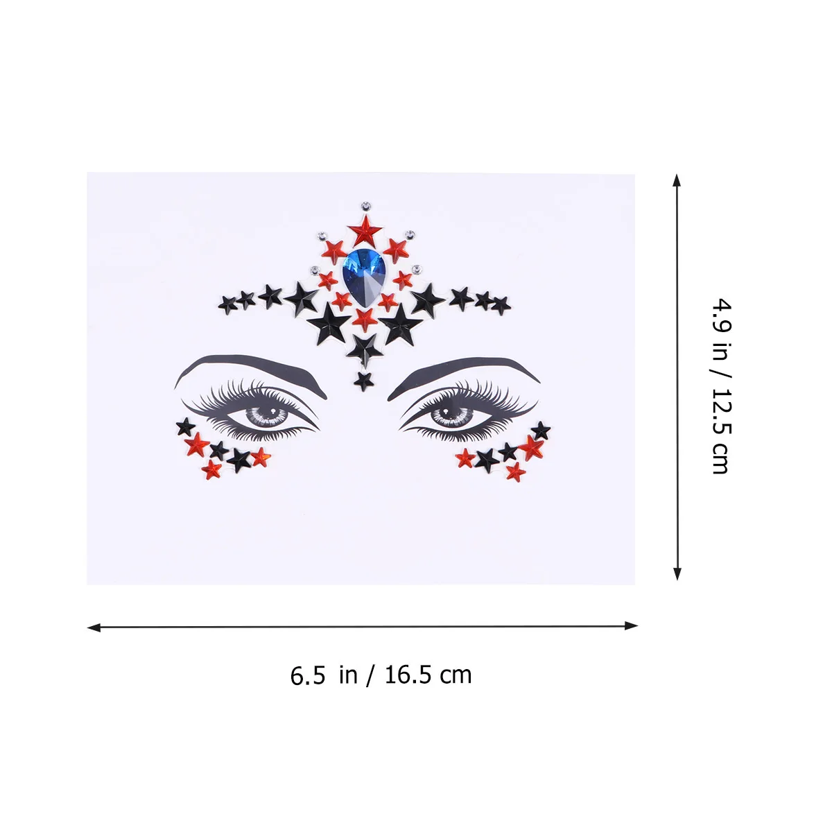 

Face Stickers Crystal Forehead Body Jewels Rhinestone Kids Children Sticker Face Gems Acrylic Smooth Evening Costume Rave