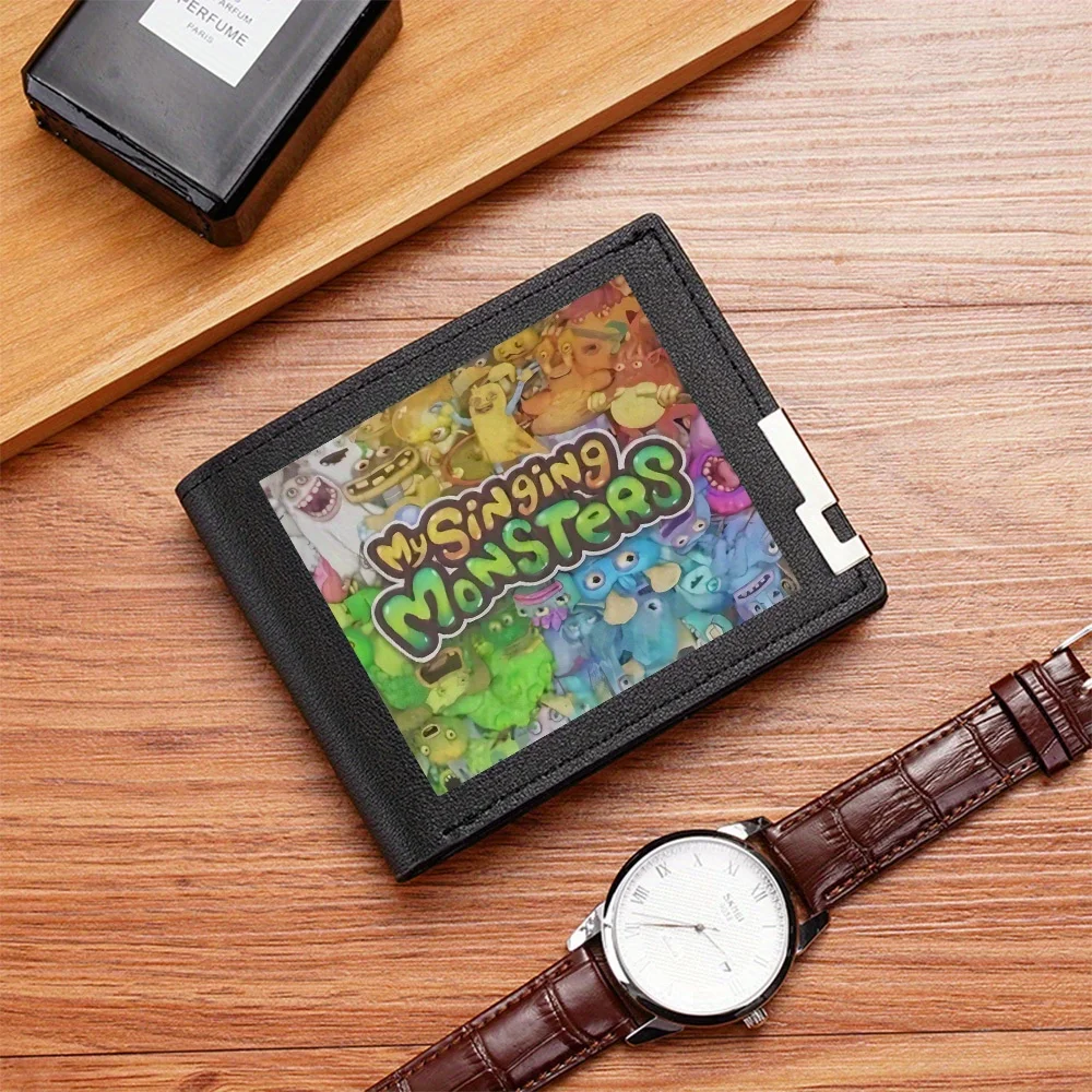 Singing Monsters cartoon game design colorful creatures Men's Wallet Printing Design Simple Modern Stylish Business Father's Boy