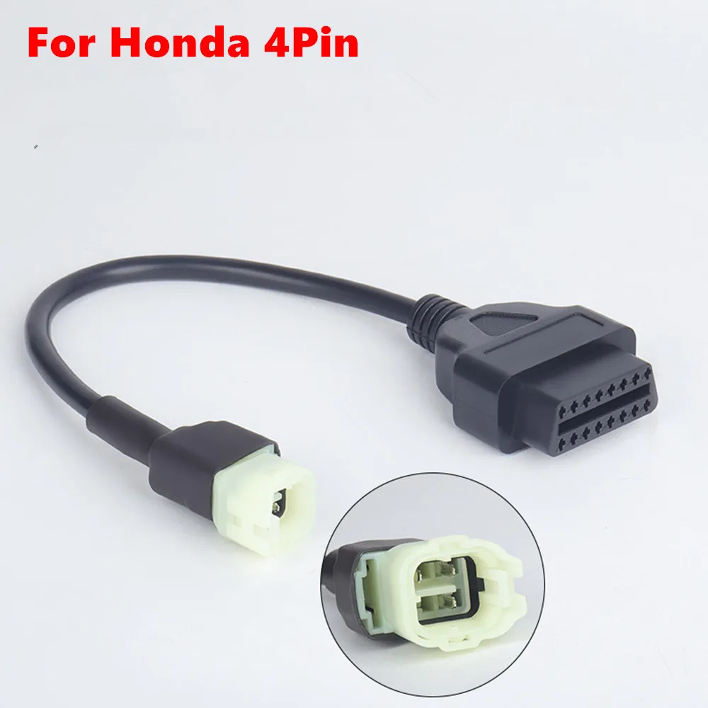 Cabo diagnóstico da motocicleta 4pin/6pin plug cabo de moto cabo de diagnóstico para honda 4pin para honda 6pin para obd2 16 pinos cabo