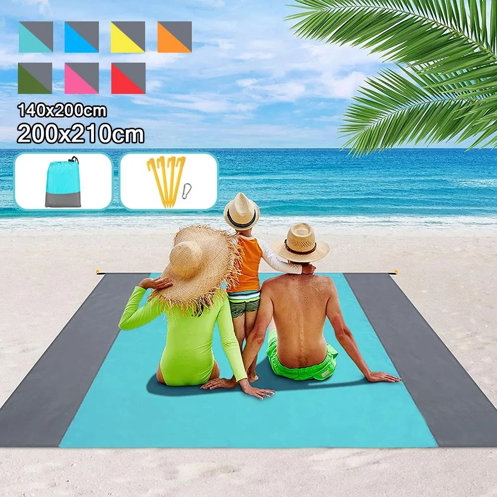 

Sandproof Beach Blanket Waterproof Beach Mat Portable Sand Free Mat Durable Picnic Blankets for Camping Traveling Hiking