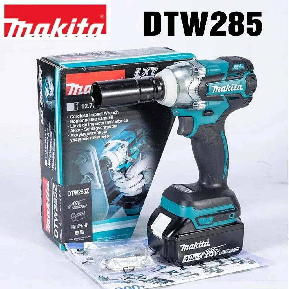 

Makita DTW285 320N.M Impact Electric Wrench Brushless Wrench Cordless Tool Power Tools Rechargeable For Makita 18V Battery
