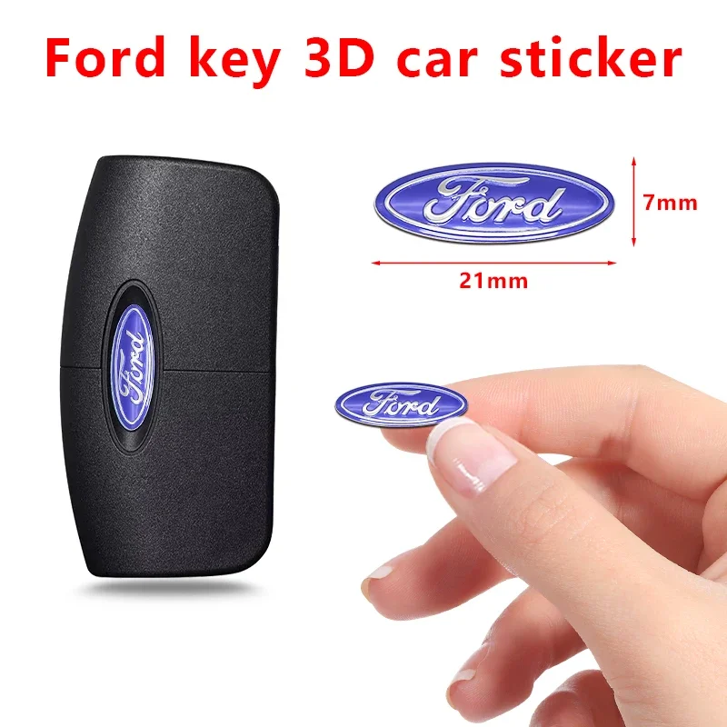

21MM Ford Logo Car Remote Key Exquisite Emblem Sticker For F150 Focus Ranger Fiesta Transit Mustang Mondeo Escape MK2 MK3 Fusion
