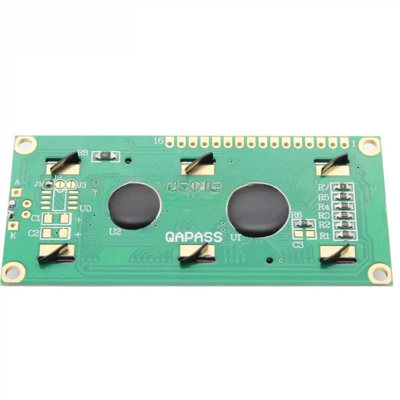 LCD1602 Yellow‑Green LCD Module 5V Black Character Backlight 16x2 Display Screen For MCU Arduino