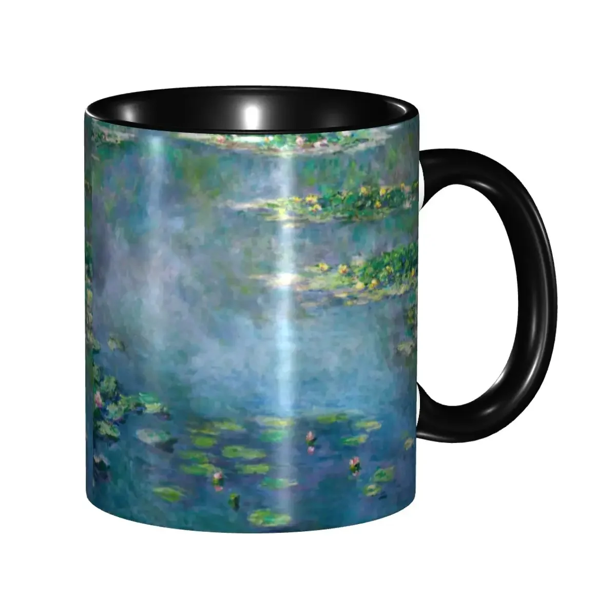 Claude Monet Mugs Custom Water Lilies Coffee Ceramic Mug Cup Creative Gift
