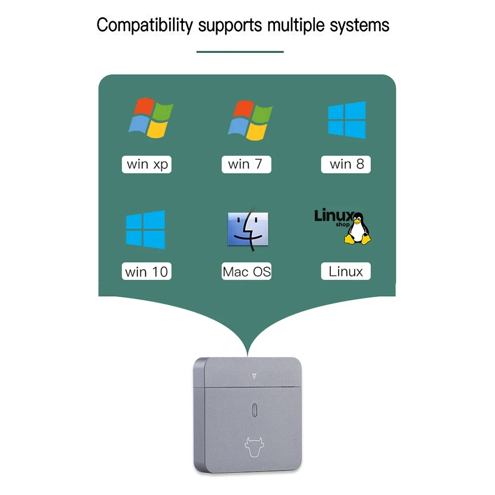 M.2 NVMe 2230 صندوق القرص الصلب USB3.2 Gen2 حافظة قرص الحالة الصلبة المحمول التوصيل والتشغيل SSD الضميمة سبائك الألومنيوم لـ M2 2230