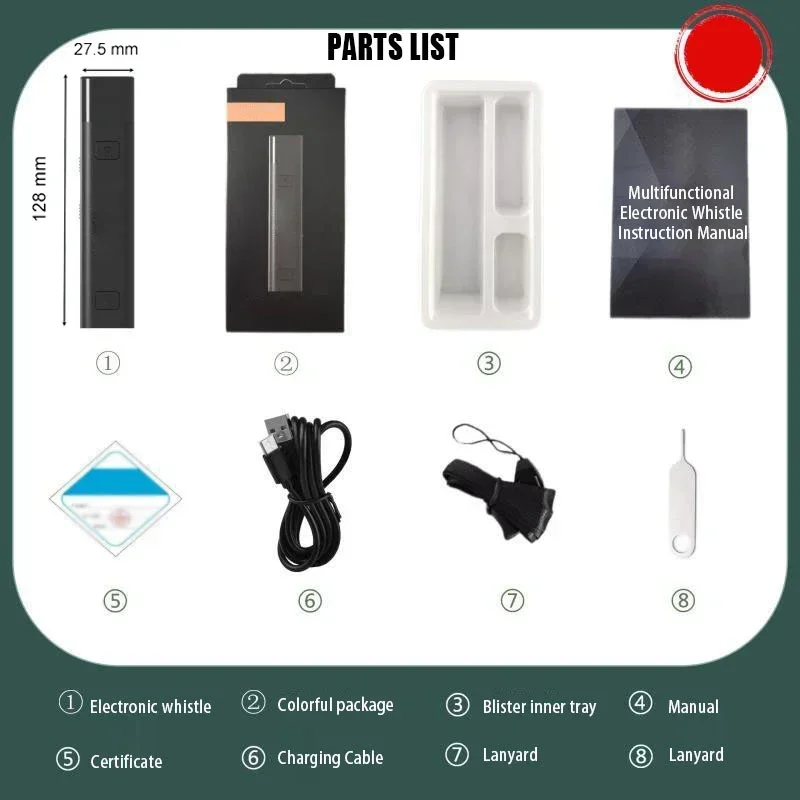 Sifflet électronique multifonctionnel Rechargeable PE pour enseignant, entraîneur de Football, sifflet d'arbitre, fourniture de lampe de poche, équipement d'entraînement