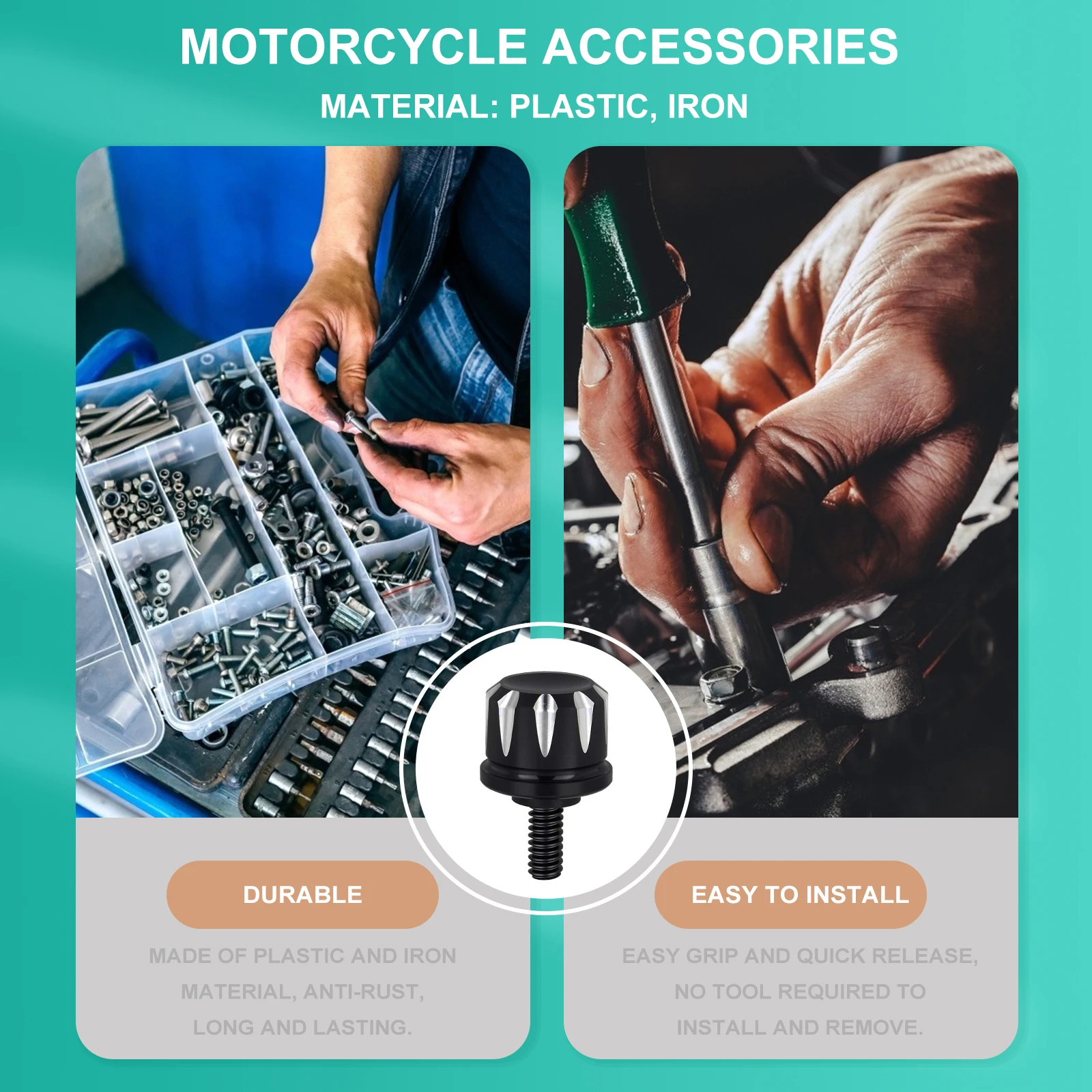 

Rear Modified Bolt Back Screw Motorcycle Accessories Mount Motorbike Bolts Durable Anti-Rust Easy Install Release