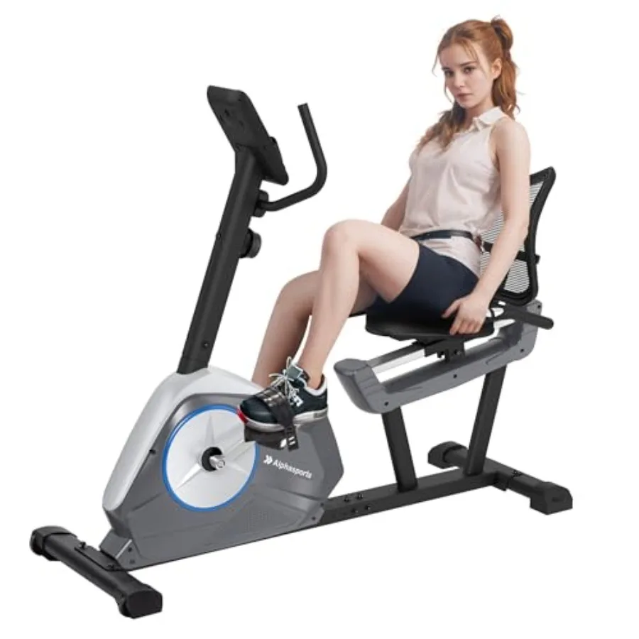 

Recumbent Exercise Bike for Adult and Seniors, Stationary Bike,350 lbs Capacity,16-level Magnetic Resistance and Comfortable Adj