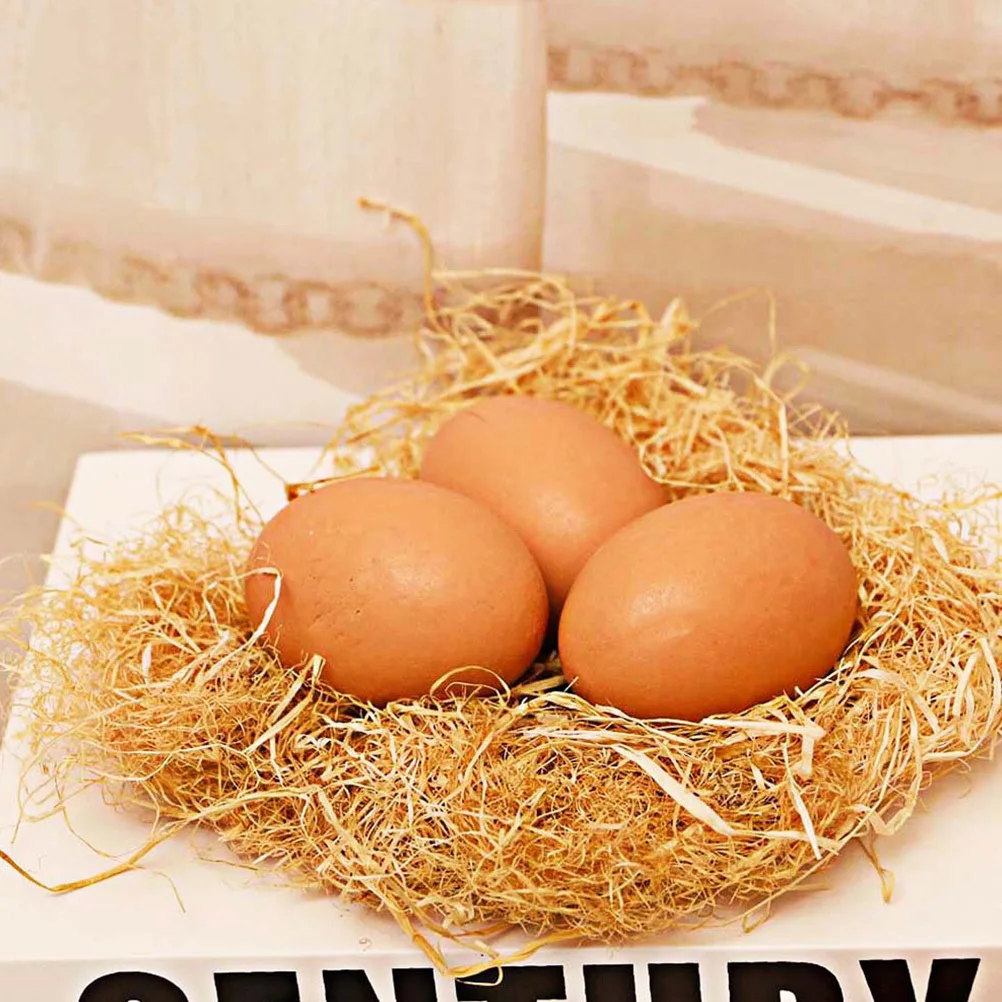 

9Pcs Easter Decorative Wooden Fake Eggs Simulation Wood Egg DIY Craft Party Decor Wooden Fake Eggs Egg Toy Props