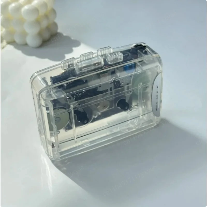 Portable cassette player, new color UO transparent tape player, portable player, retro nostalgic MP3 player