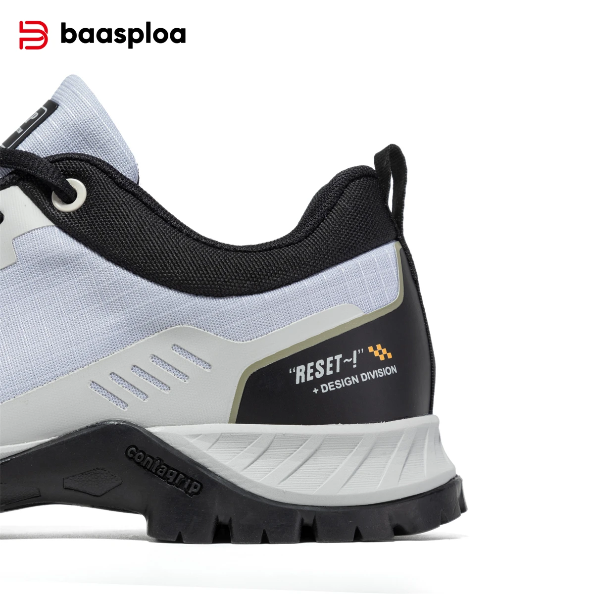 Baasploa الرجال أحذية المشي لمسافات طويلة جديد التخييم في الهواء الطلق مقاومة عدم الانزلاق أحذية رياضية الذكور عادية الدانتيل متابعة أحذية خفيفة الوزن مقاومة للماء #6