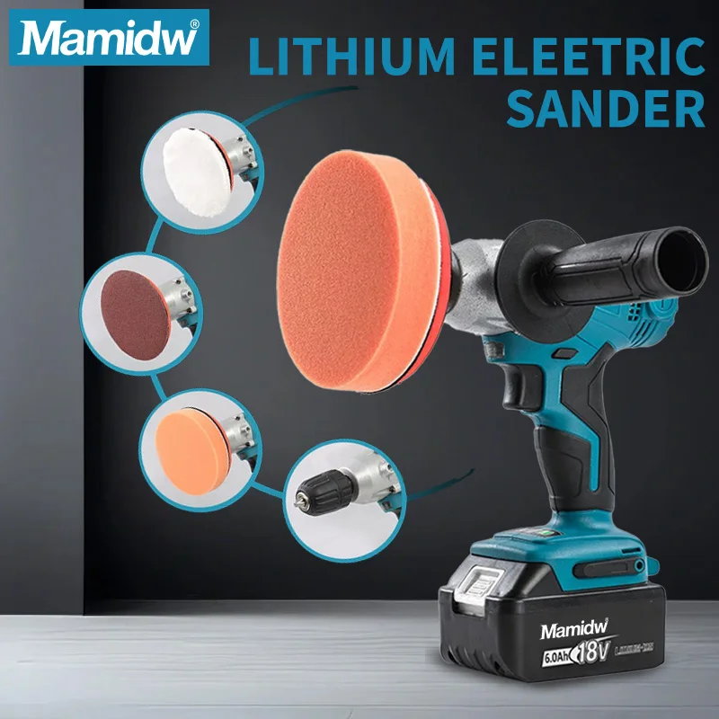 

Электрическая дрель Mamidw, беспроводная электрическая полировальная машина, многофункциональная автомобильная полировальная машина двойного назначения, отвертка для батареи Makita 18 В