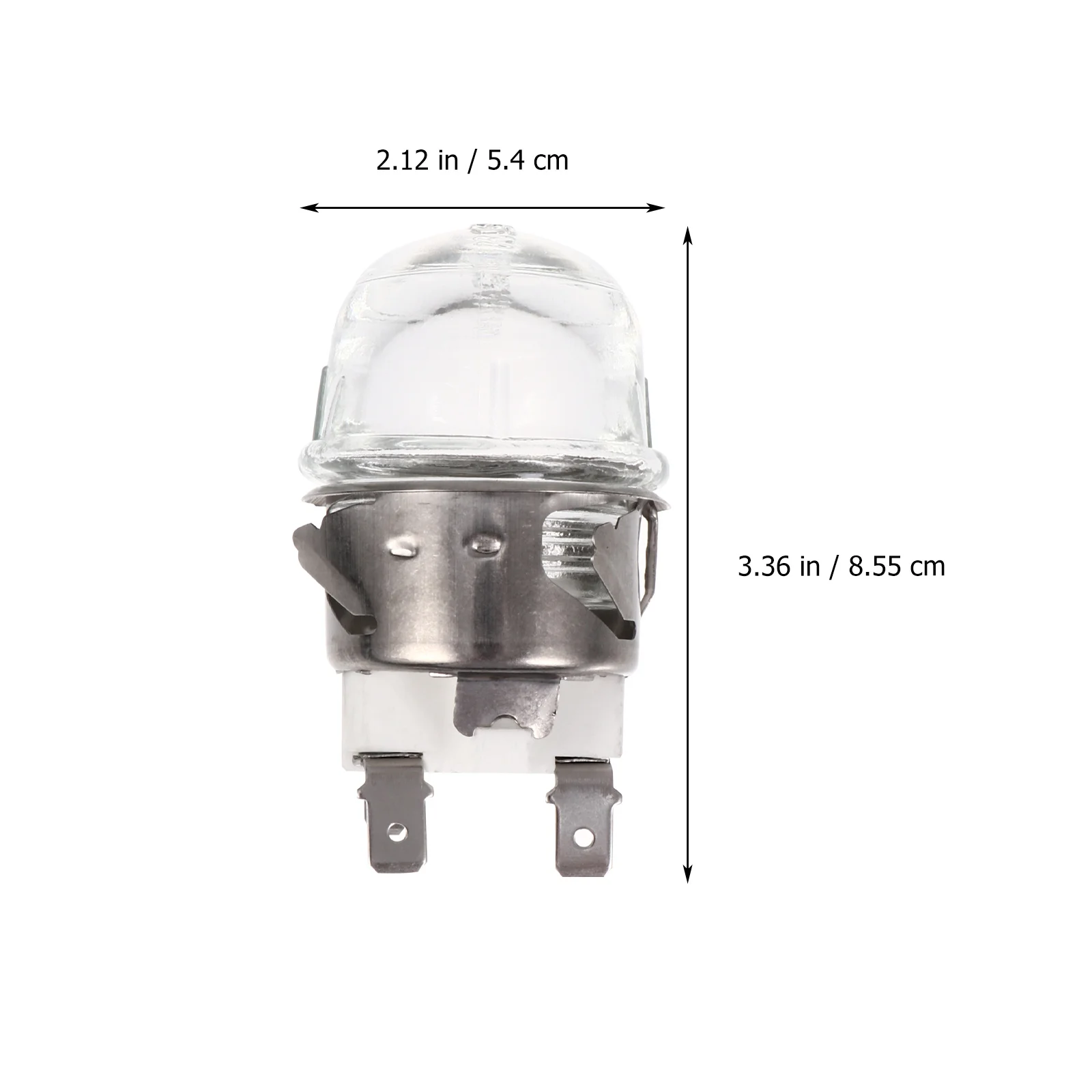 G9 Light Sockets Oven Lamp Holder Heat-resistant Light Bulb Socket Screw Stainless Steel High Tensile Silica Glass Base Adapter