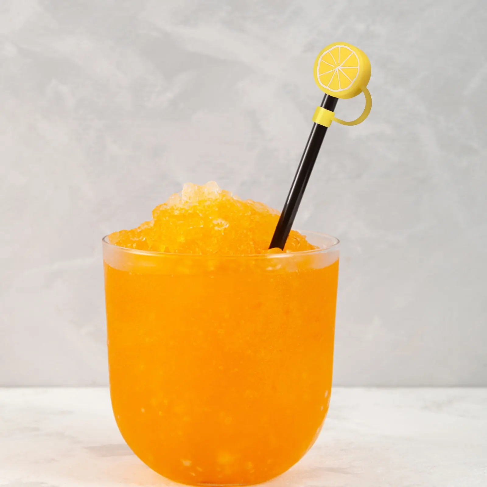 18Pcs Silicone Straw Tips Cover Fruit Shape Reusable Drinking Straw Plugs Splash Proof Lid for Cups and Outdoor Use
