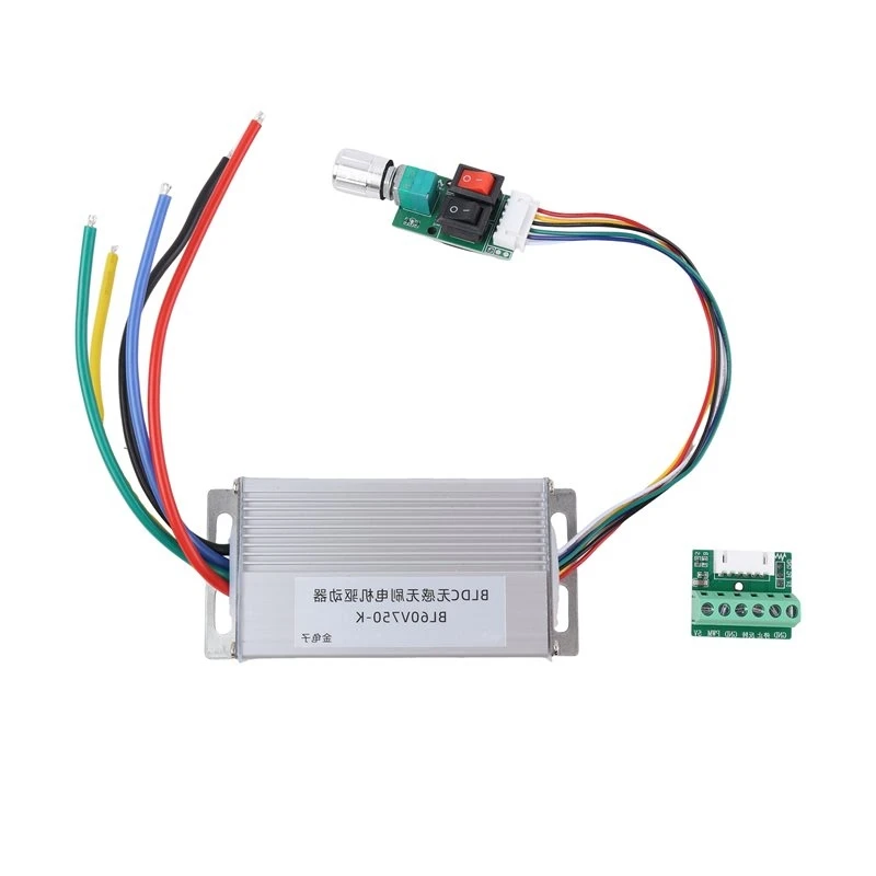 ABRN-No Hall Controller Stop/Reverse Speed Regulator 3 Phase DC Brushless Motor Driver Module