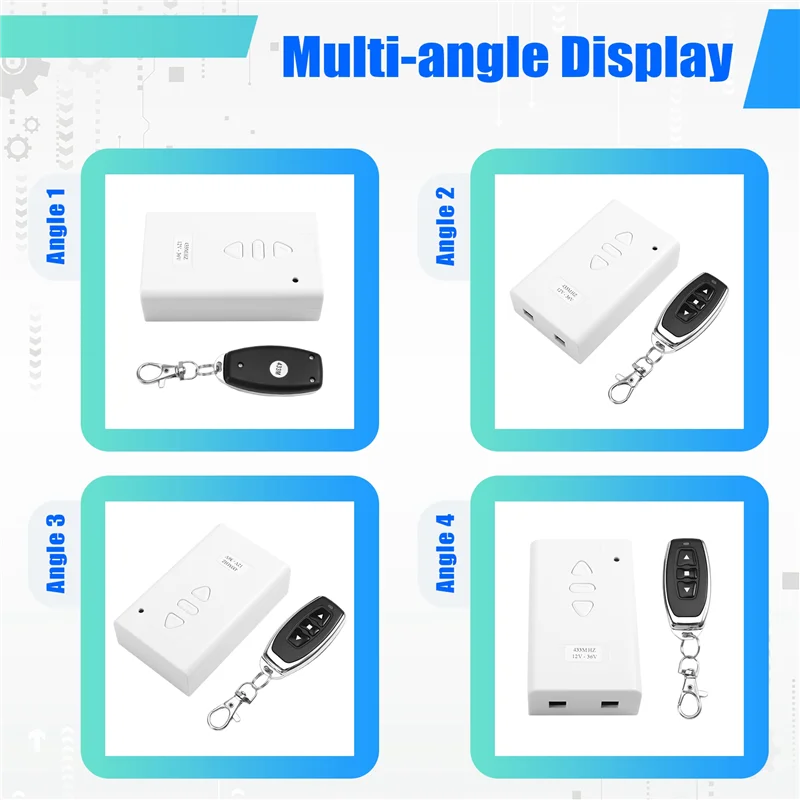 M07K-AC/DC 12V 24V 36V Motor Manual Controller Forwards Reverse Up Down Stop With Limit Switch