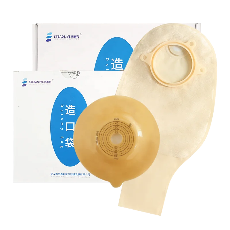 

45mm Reusable Convex Colostomy Bags Two-Piece Ostomy Medical Consumables with Round Activated Carbon