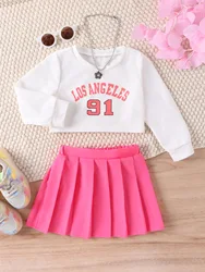 girls' casual personality suit