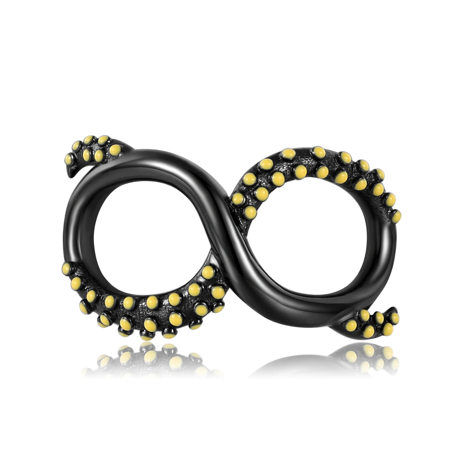 Стерлингового Серебра 925, бесконечная бирка, сердце любви, змея, осьминог, перо, розы, бусины для подвесок, браслет, кулон, браслет «сделай сам»