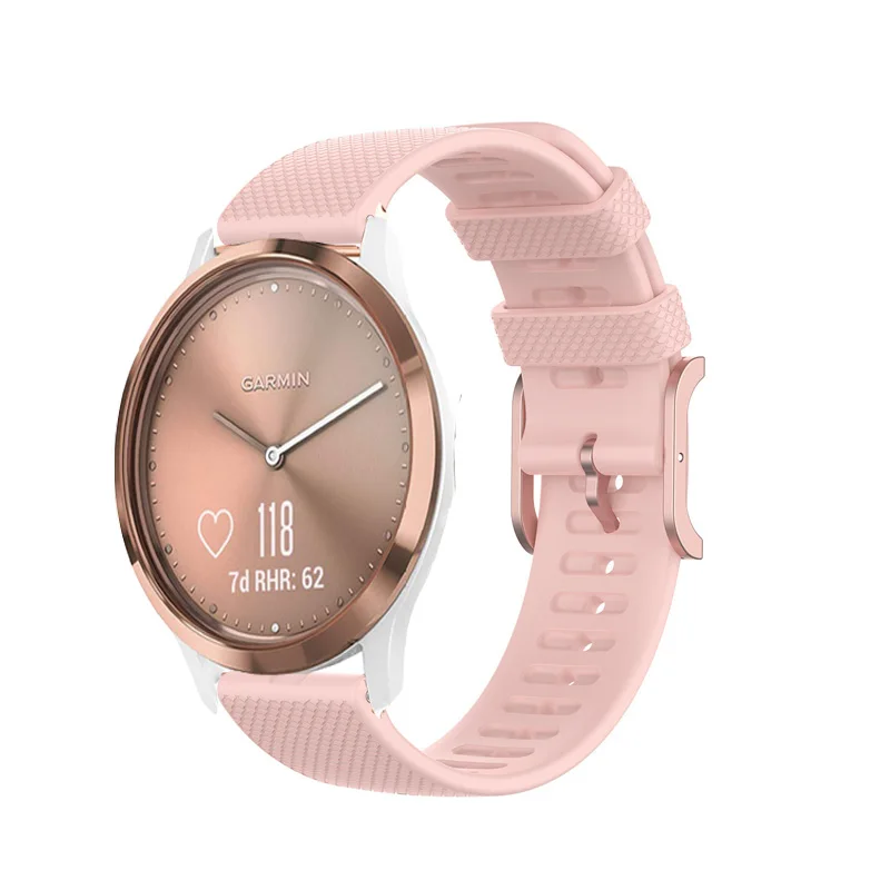 Correa de silicona para reloj Garmin Vivomove HR/3/Vivoactive 4/3/Venu 2/Luxe/Style, Correa de reloj de liberación rápida