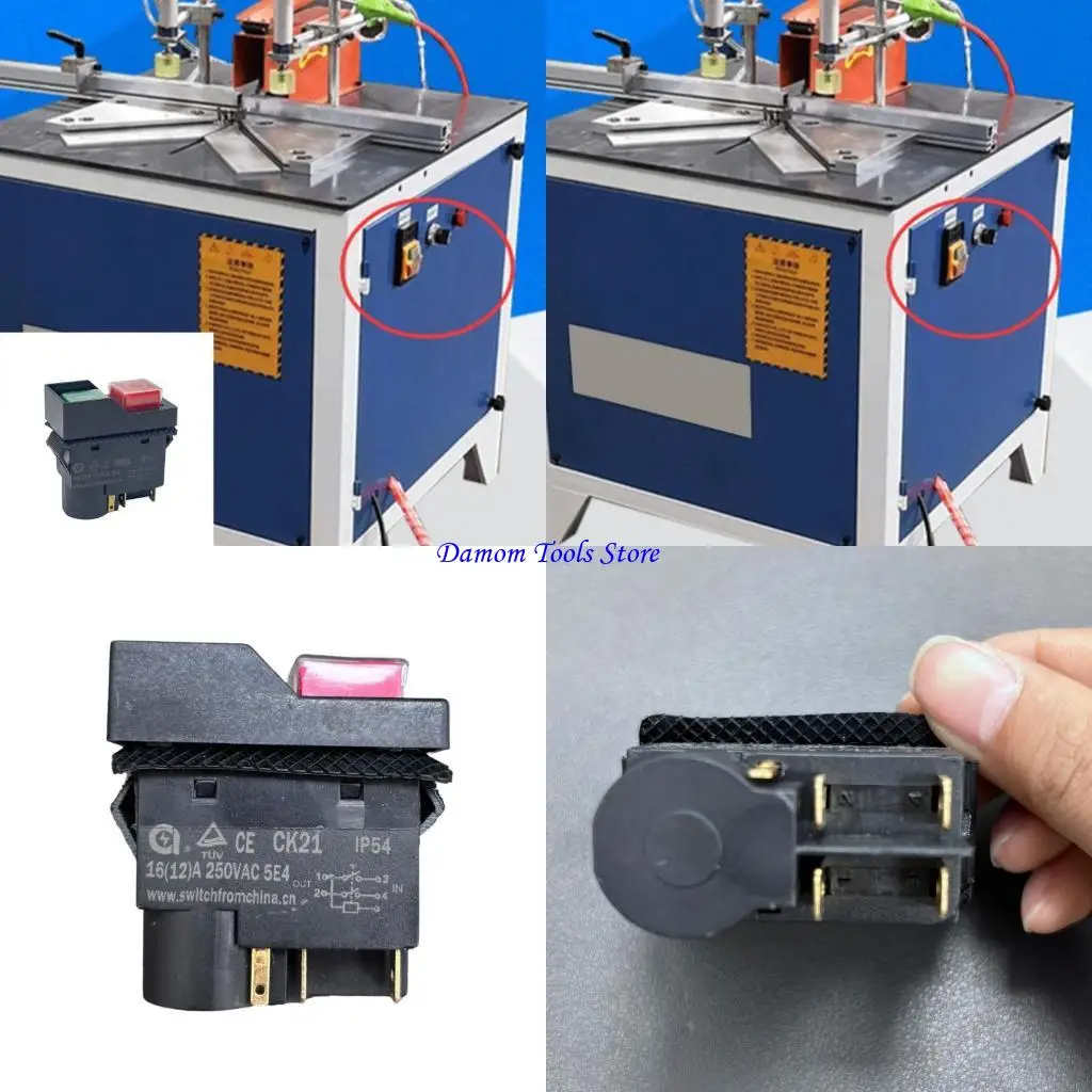 57BE Advanced CK21 Electromagnetic Component 250V 16A Start Push Button Simple Operate Suitable for Various Applications
