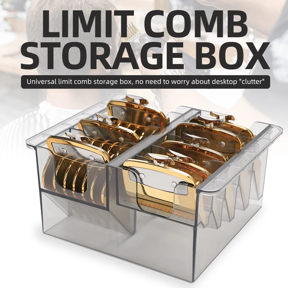 8-Slot Barber Kamm Halter Organizer Box, Einstellbare Schutz Kämme Lagerung, Langlebige Kunststoff Salon Fall Zubehör Heißer Verkauf – Detail 2