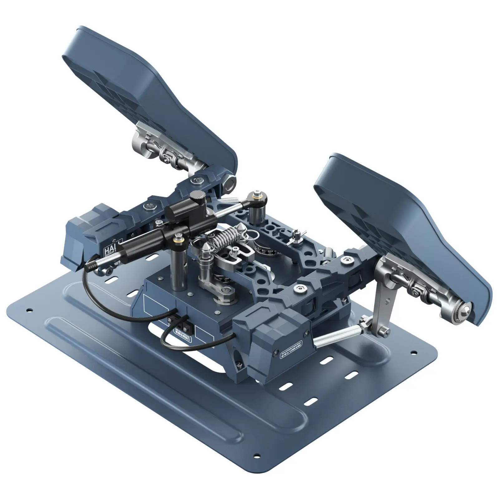 Pedal de timón WINWING Standard/Damper Edition Orion Metal Flight Simulator con sensores Hall, compatible con DCS, X-Plane, P3D y MSFS2020