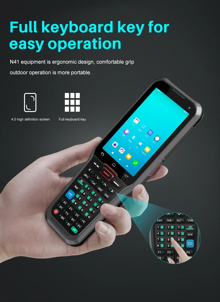 Imagem -04 - Rugline-handheld Android Pda Data Collector Longo Alcance Teclado Completo 1d 2d qr Code Scanner 4g Lte Robusto