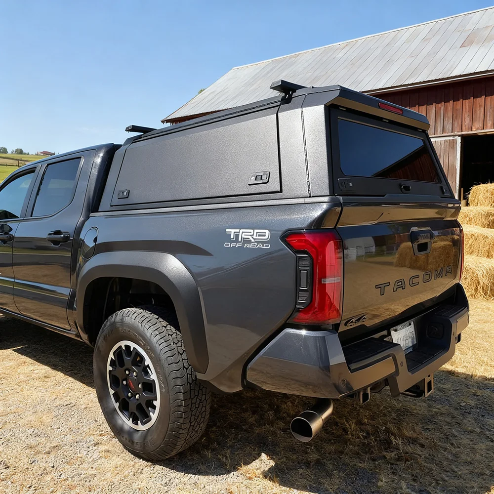 

Premium Pickup Shell Truck Hard Top - Custom 4x4 Pickup Canopy Waterproof Bed Cap with Sliding Glass Window for TOYOTA TACOMA