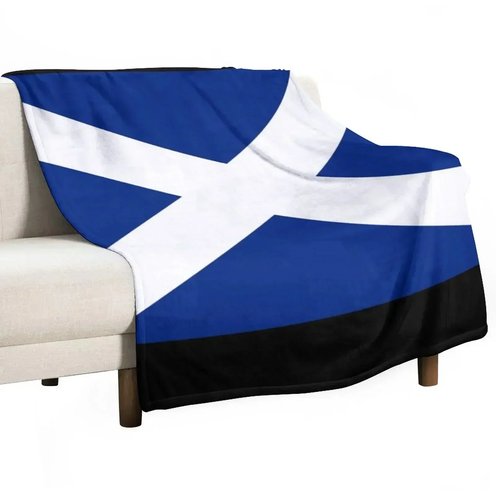 

BIG St Andrew's Cross - Scottish Flag T-Shirt Bedspread Duvet Throw Blanket Softest Cute Sofa Quilt Blankets