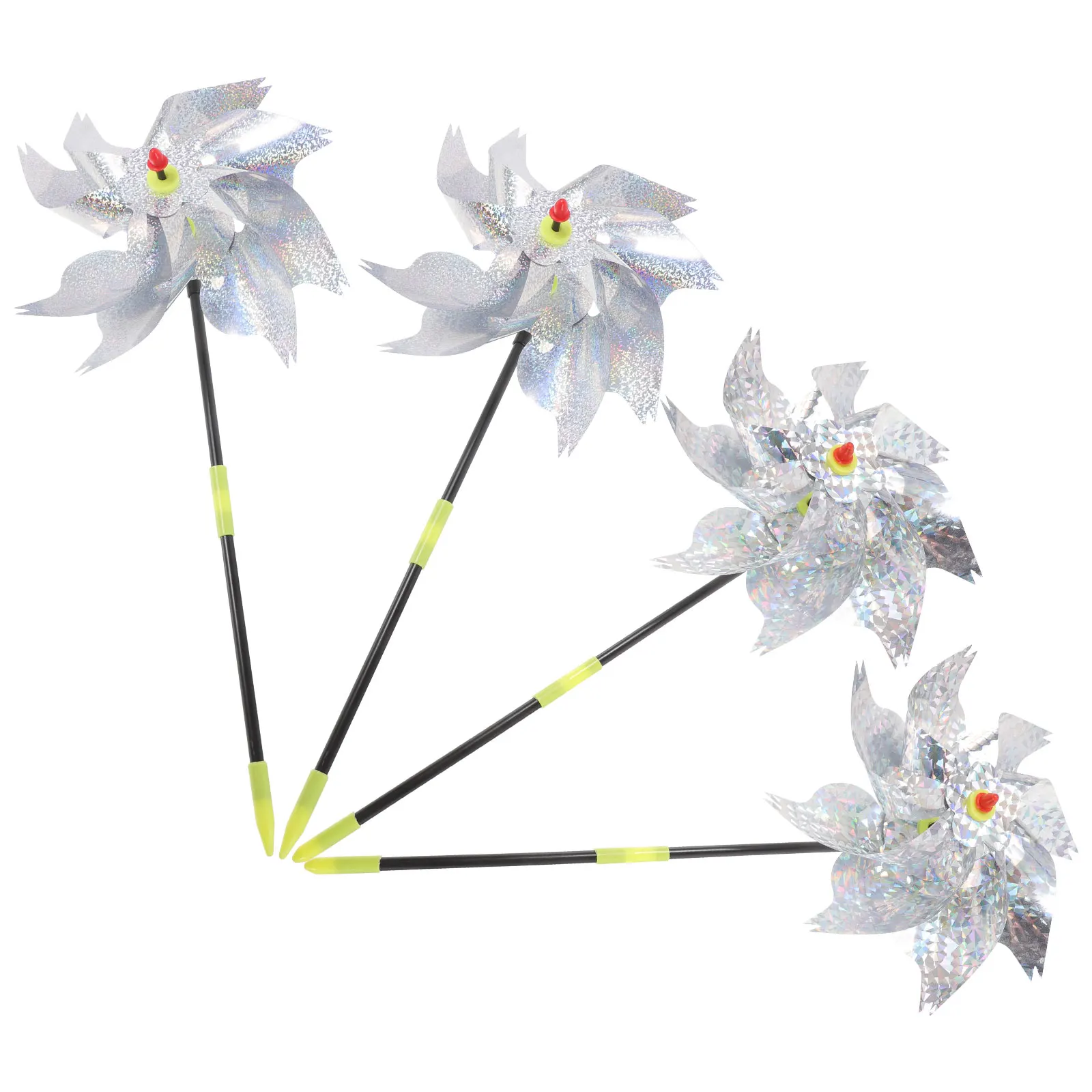 

4 Pcs Repellent Windmill Pinwheels Patterns Garden Yard Pinwheels For Yard Garden Decor Outdoor nament