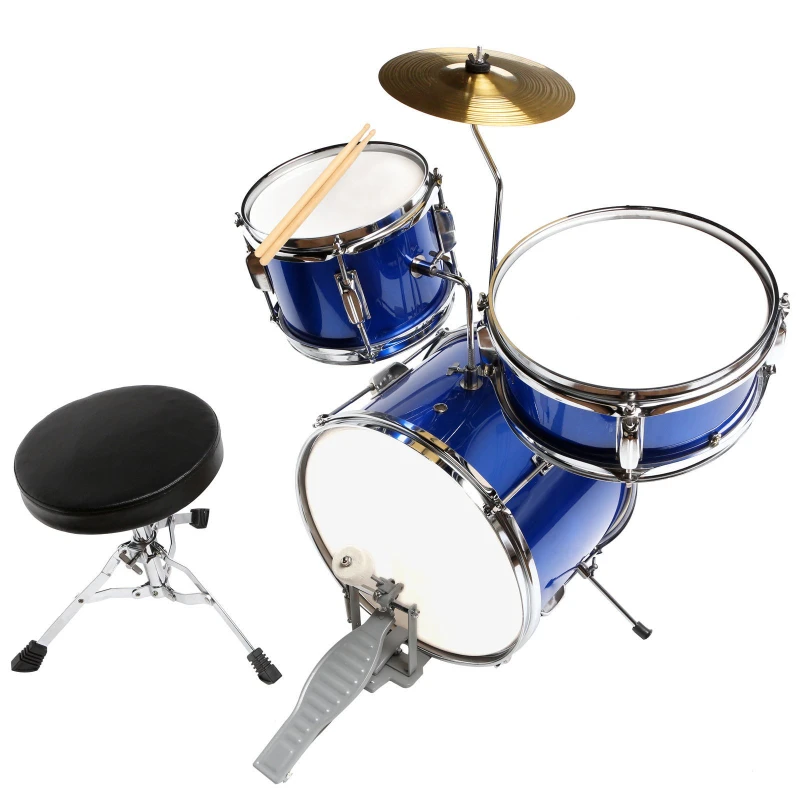 

Children's drum set/jazz drum set 3 drums 1 cymbal, suitable for 2-9 years old enlightenment puzzle jazz