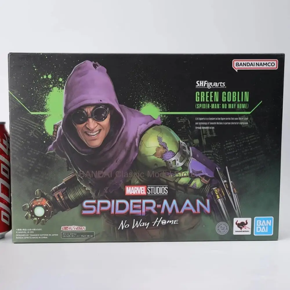 

Bandai Shf Green Goblin Action Figure Marvel Spider-Man Anime Figure Plastic Model Toys Gift for Boys