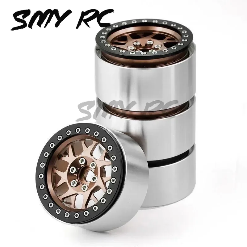 4Pcs 1.9 Metal Beadlock Wheel Hubs for 1/10 RC Crawler Axial SCX10 90046 AXI03007 Yikong VS4-10 Redcat Gen8