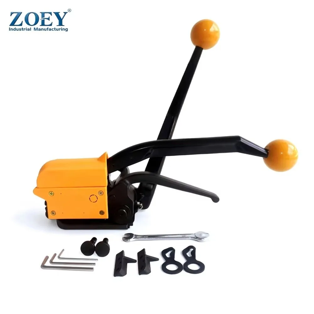 Manual Steel Strip Bundling Tool Strapping Packaging Machine A333 for 13-19mm Steel Straps