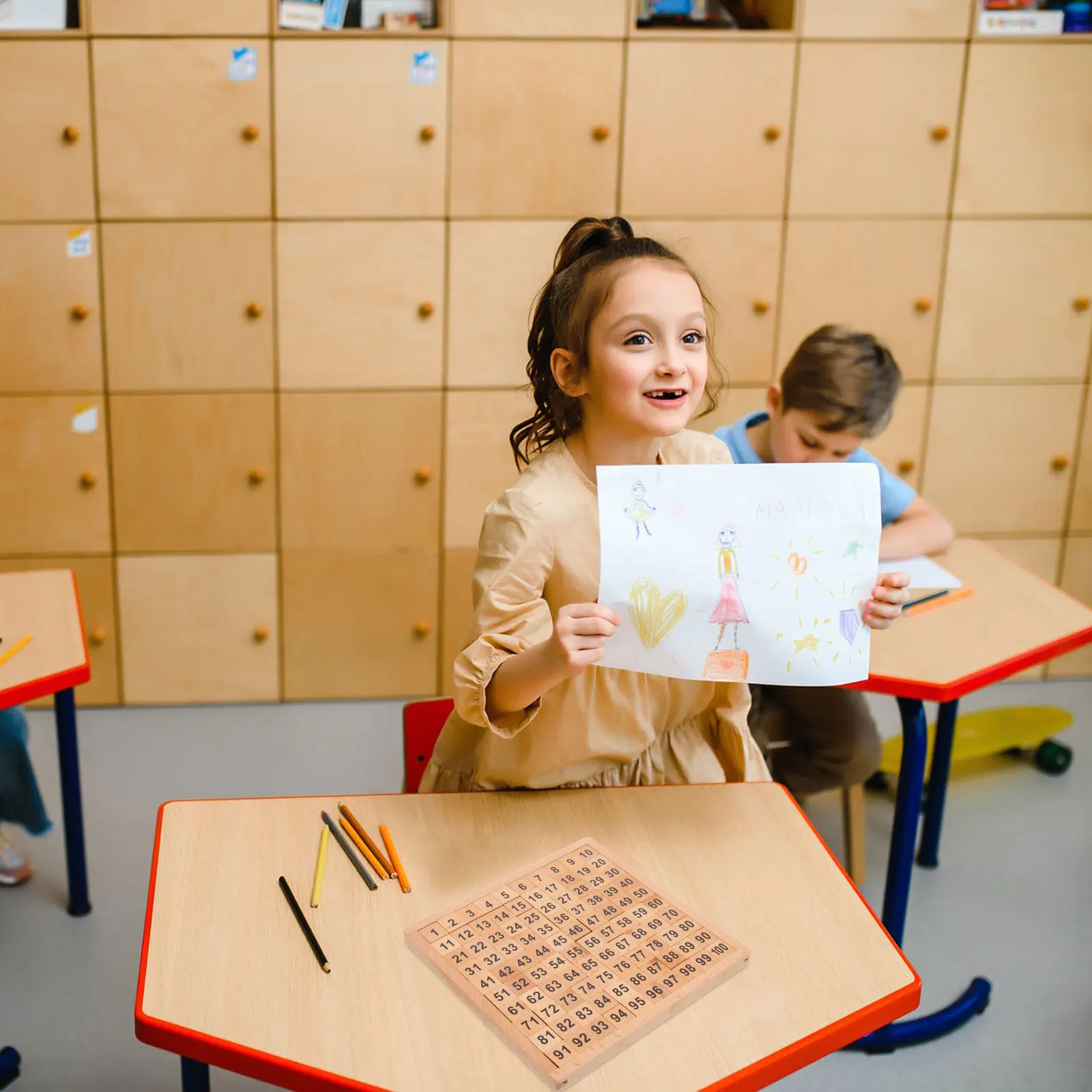 1 قطعة الرياضيات الخشبية للأطفال التعليمية أرقام مجلس طفل لعبة التعلم لوحة الرياضيات التفاعلية إضافة أداة الطرح