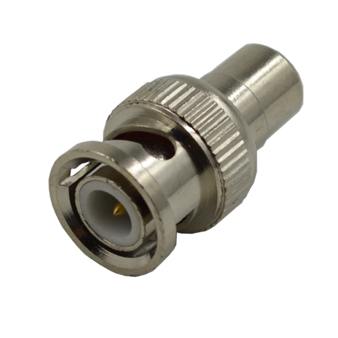2pc BNC Male Female to  AV RCA Plug Jack RF Coax Adapter Convertor Straight Q9 Lotus Connector NEW