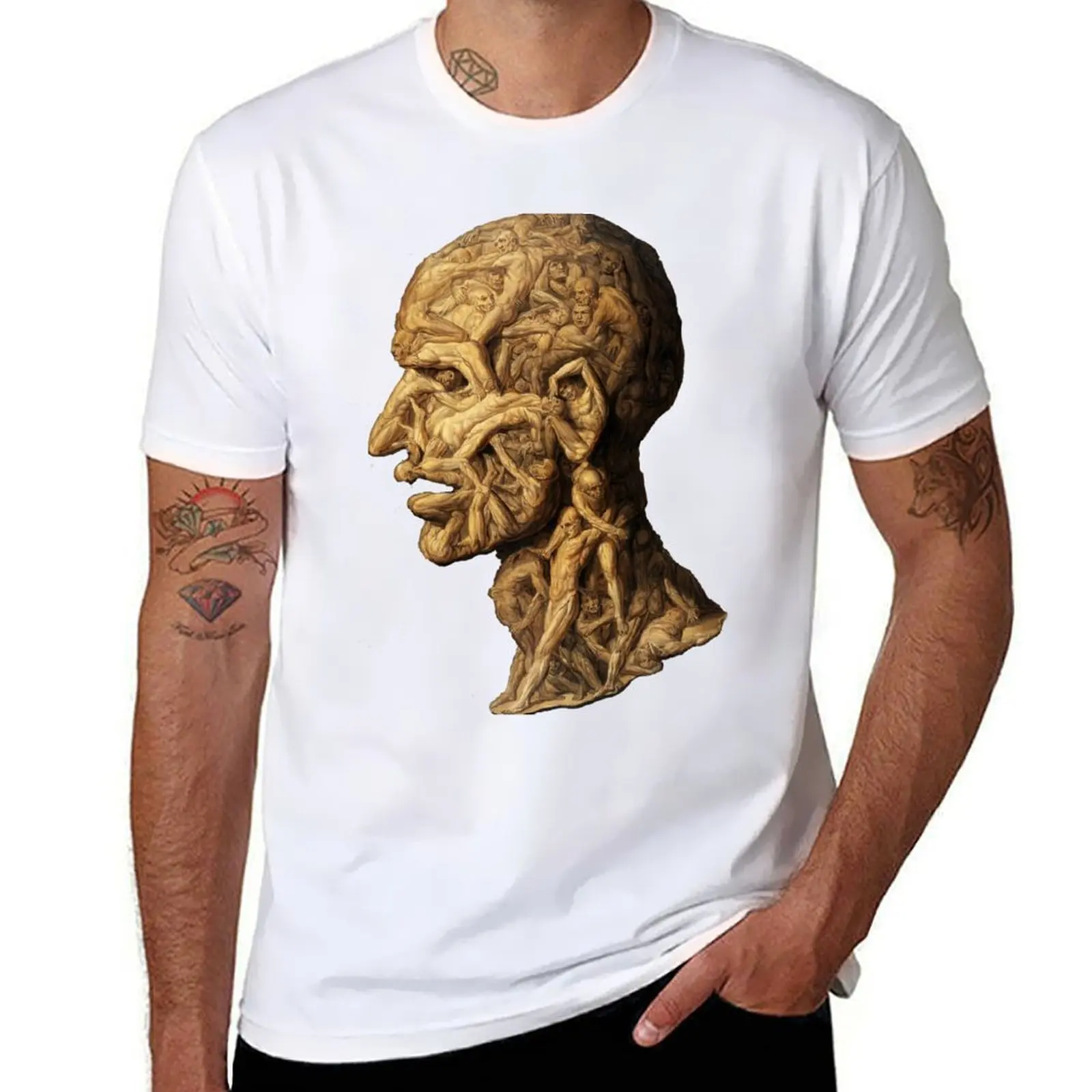 HD Testa anatómica, restaurada, de Filippo Balbi (1806 - 1890) Camisetas con estampados Camiseta
