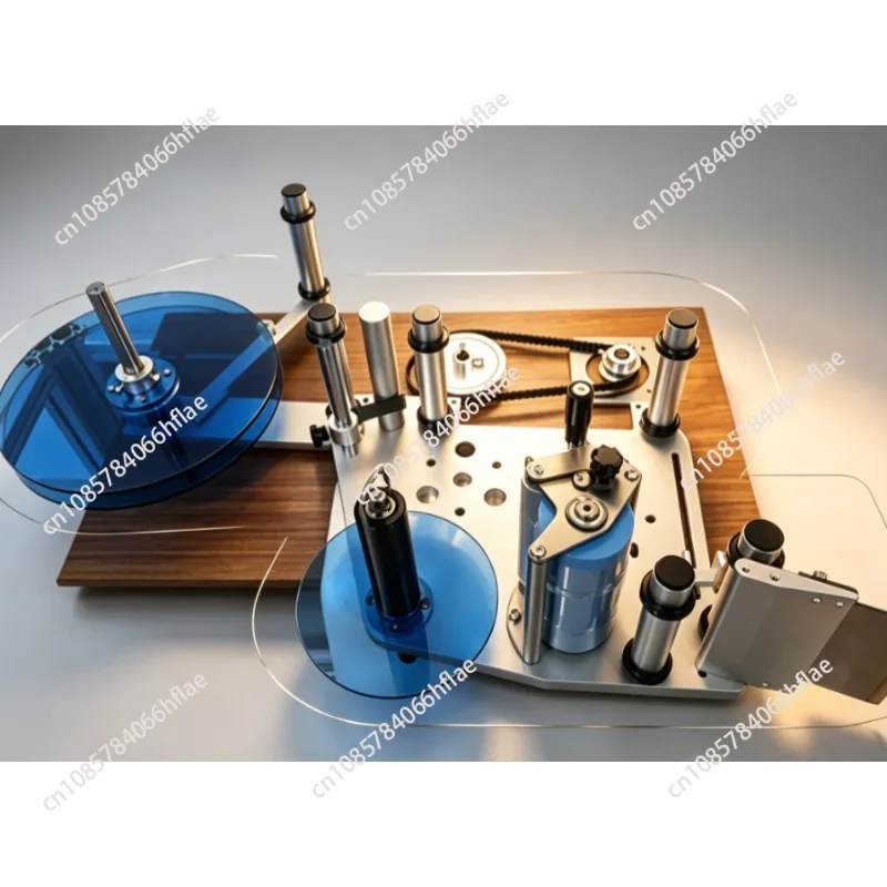 Semi-Automatic Flat Surface Labeling Machine Head, Sticker Label Applicator for Square Bottles