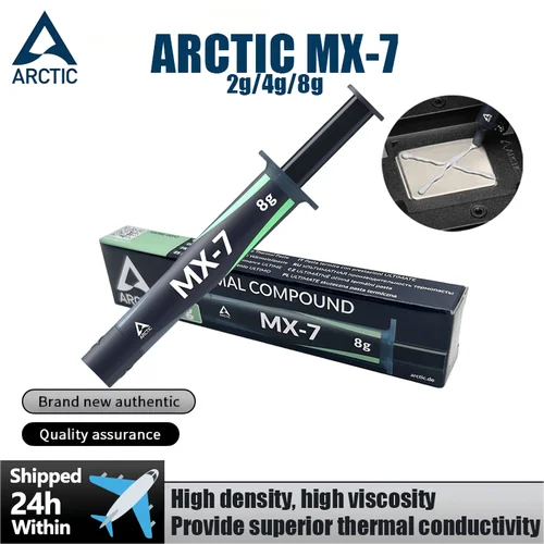ARCTIC MX-7-Pasta térmica de alto rendimiento para CPU, portátiles, tarjetas gráficas, alta conductividad térmica y duradera