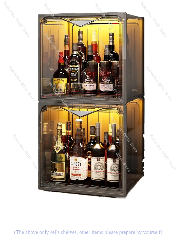 

Wine Rack Storage Rack Household Living Room Whiskey Imported White Light Luxury Small Desktop