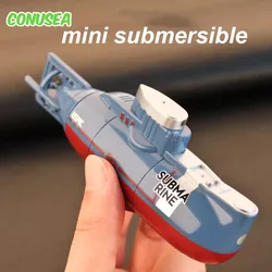 Rc Submarine Mini Boat 0.1M/s Speed Remote Control Boat Wodoodporna zabawka do nurkowania Model symulacyjny Prezent dla dzieci Chłopcy Dziewczynki Dziecko