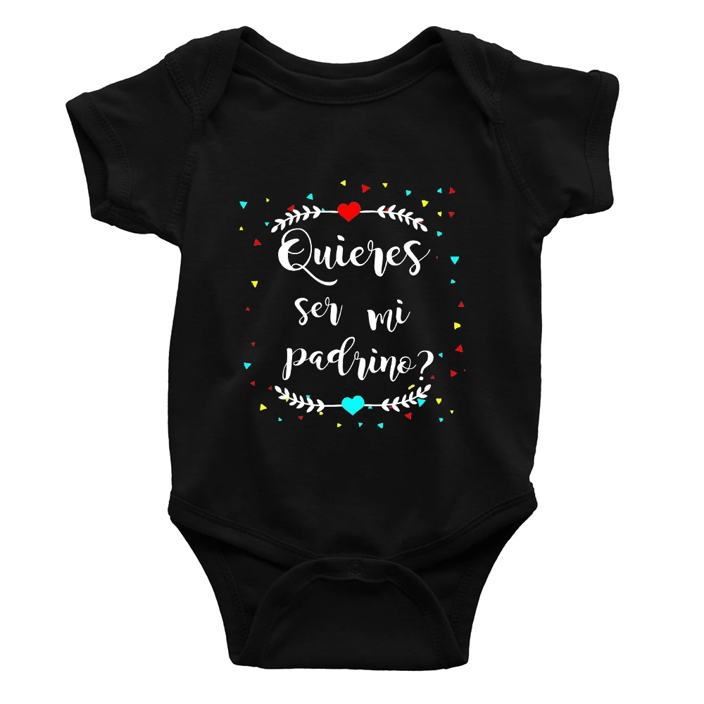 Quires Ser Mi Madrina Baby Romper Coming Soon Newborn Baby Bodysuit Pregnant Announcement Baby Clothes Babies 0 to 3 Months